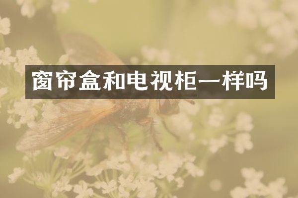 窗帘盒和电视柜一样吗
