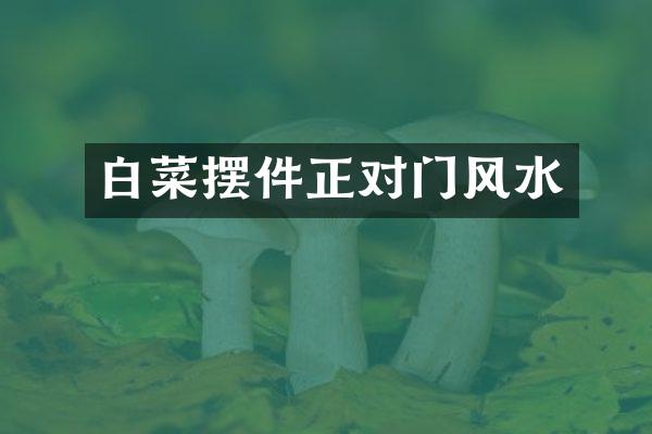 白菜摆件正对门风水