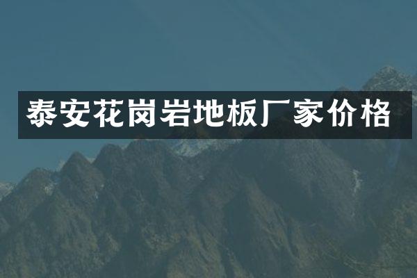 泰安花岗岩地板厂家价格