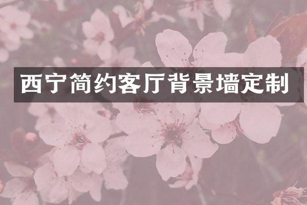 西宁简约客厅背景墙定制