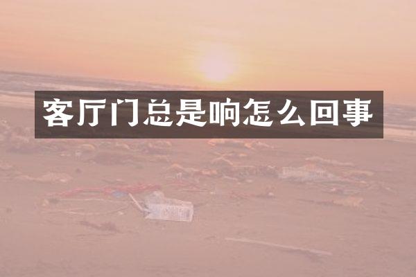 客厅门总是响怎么回事
