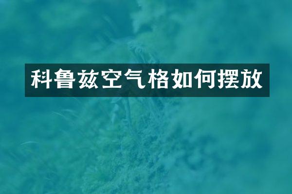 科鲁兹空气格如何摆放