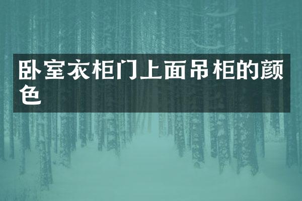 卧室衣柜门上面吊柜的颜色