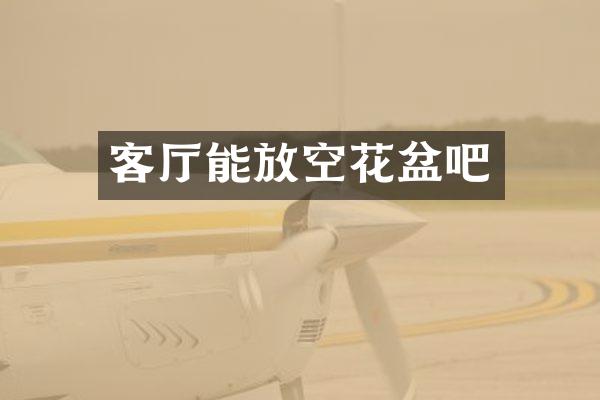客厅能放空花盆吧