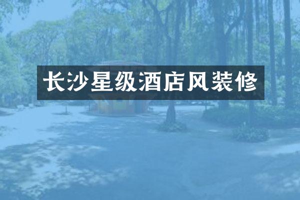 长沙星级酒店风装修