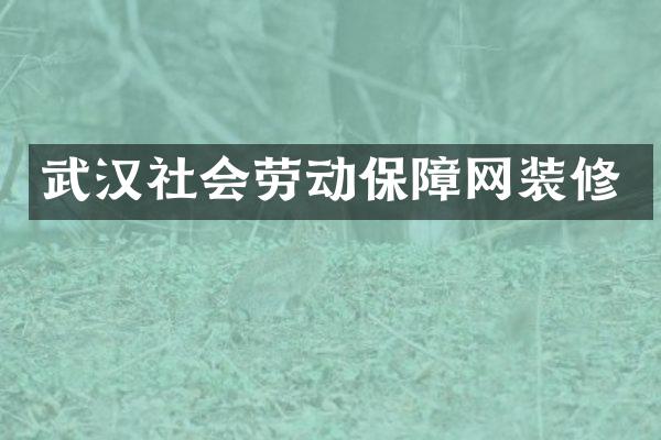 武汉社会劳动保障网装修