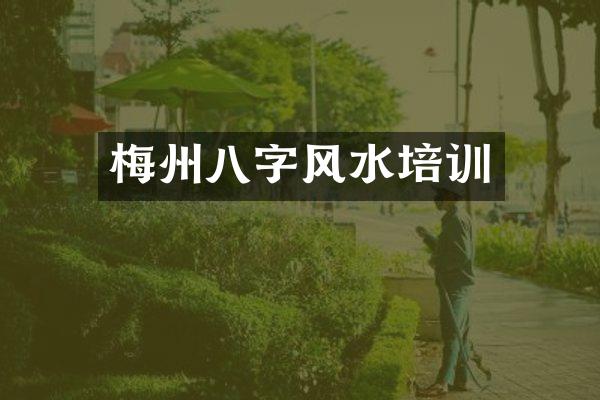 梅州八字风水培训