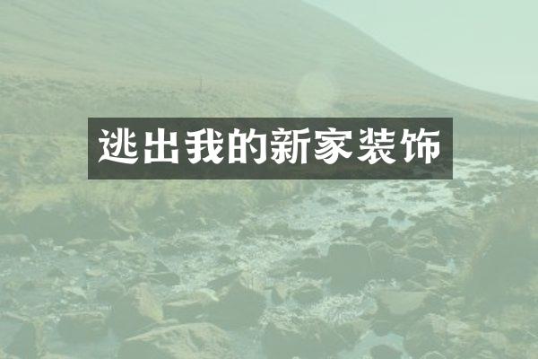 逃出我的新家装饰