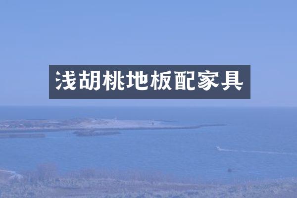 浅胡桃地板配家具