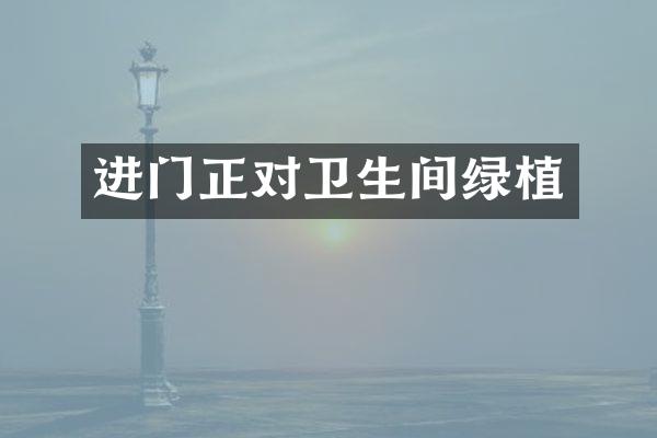 进门正对卫生间绿植