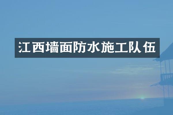 江西墙面防水施工队伍