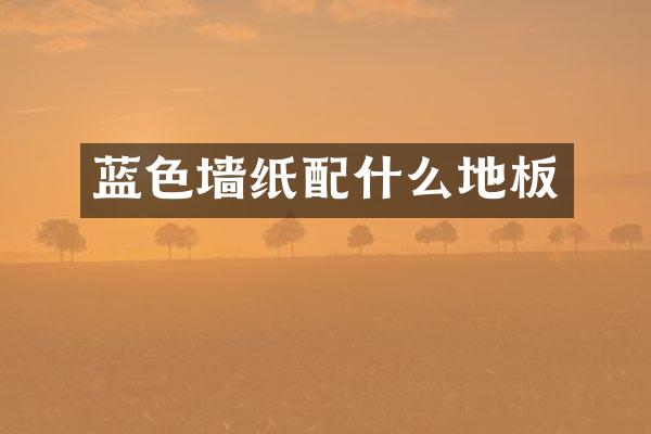 蓝色墙纸配什么地板