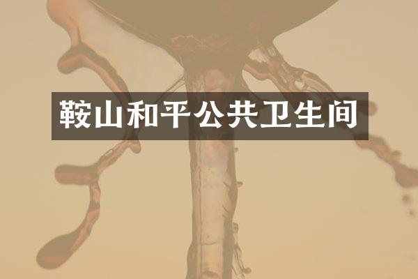 鞍山和平公共卫生间