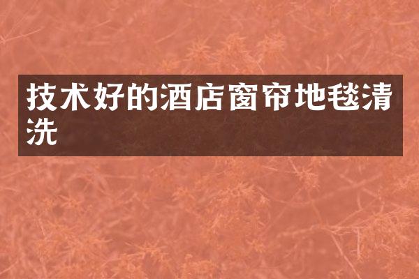技术好的酒店窗帘地毯清洗