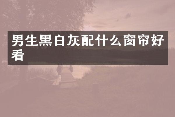 男生黑白灰窗帘好看