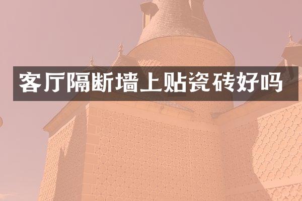 客厅隔断墙上贴瓷砖好吗