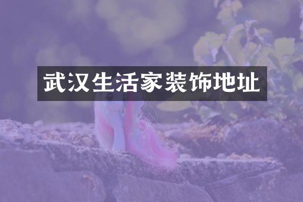 武汉生活家装饰地址
