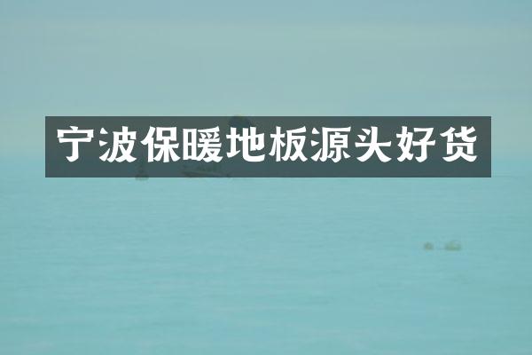 宁波保暖地板源头好货
