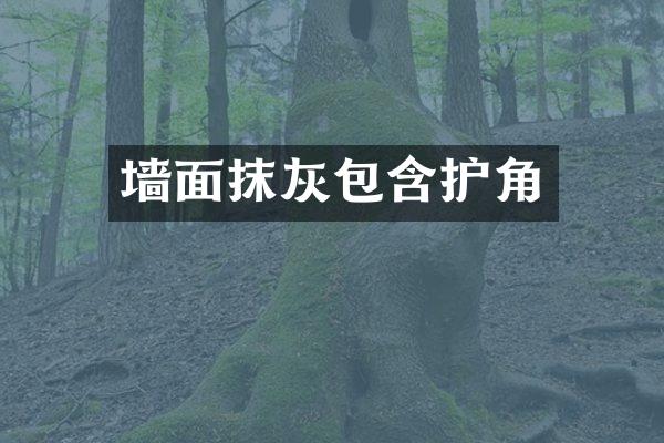 墙面抹灰包含护角
