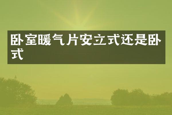 卧室暖气片安立式还是卧式