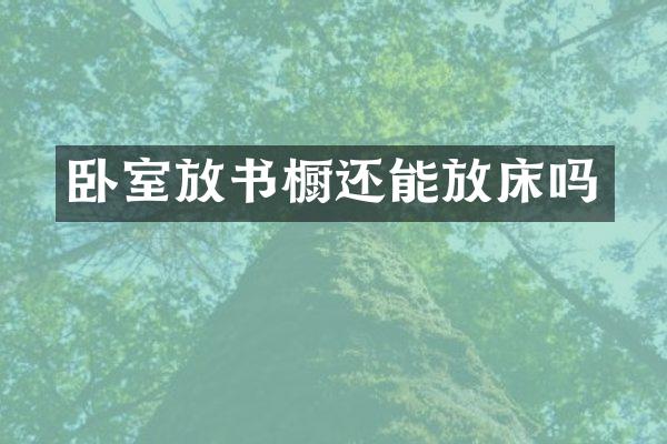 卧室放书橱还能放床吗