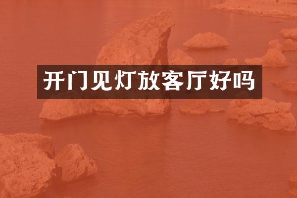 开门见灯放客厅好吗