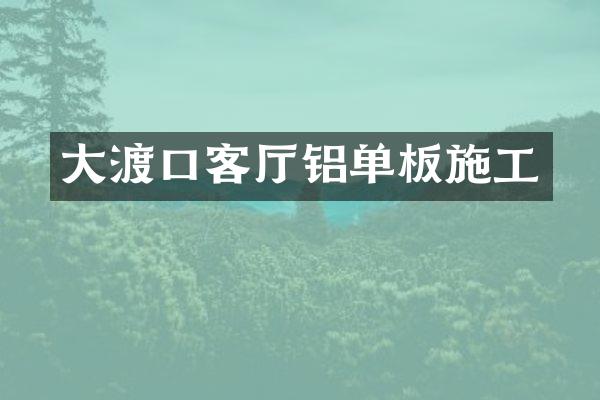 大渡口客厅铝单板施工