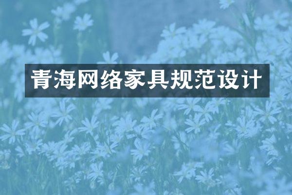 青海网络家具规范设计