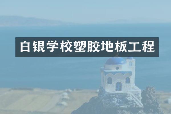 白银学校塑胶地板工程