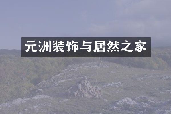 元洲装饰与居然之家