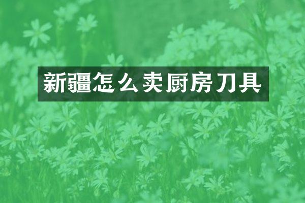 新疆怎么卖厨房刀具