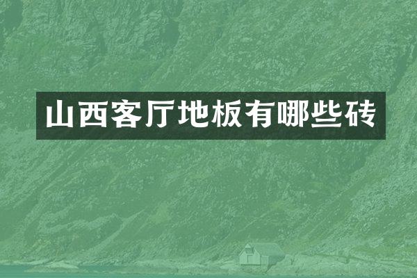 山西客厅地板有哪些砖