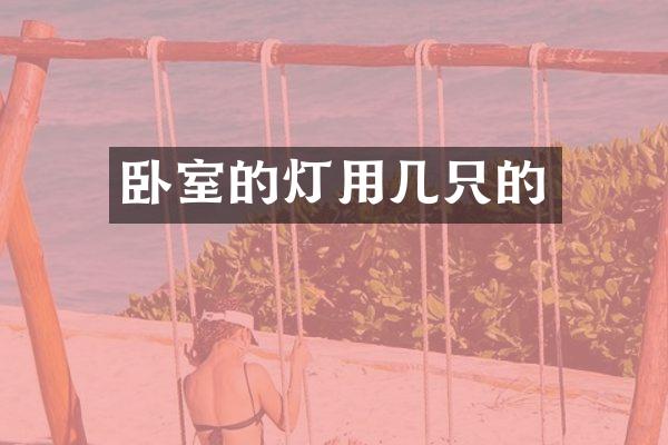 卧室的灯用几只的