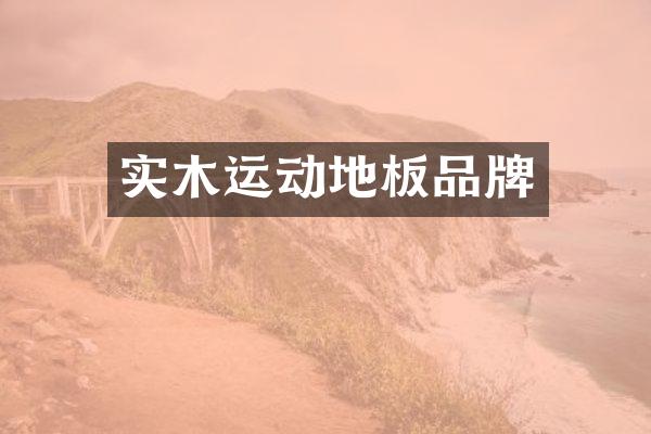 实木运动地板品牌