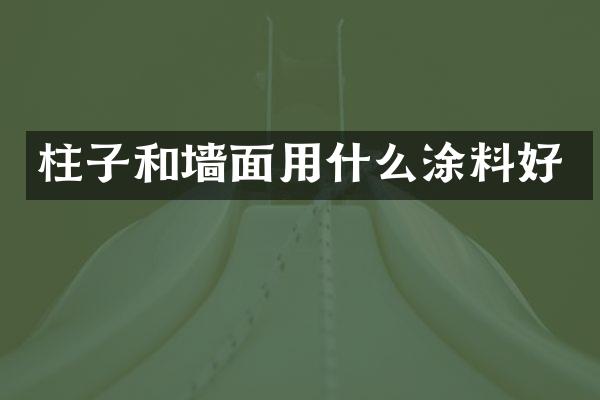 柱子和墙面用什么涂料好