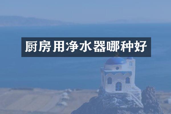 厨房用净水器哪种好