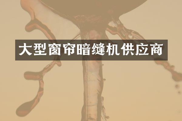 大型窗帘暗缝机供应商