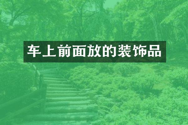 车上前面放的装饰品
