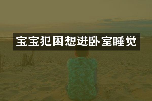 宝宝想进卧室睡觉