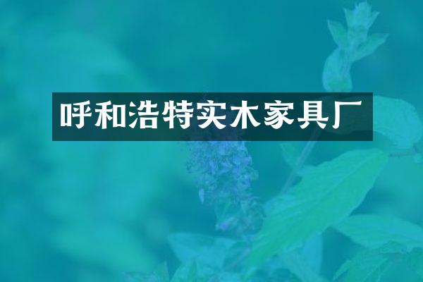 呼和浩特实木家具厂