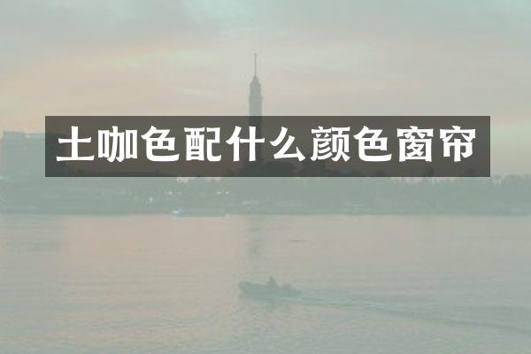 土咖色颜色窗帘