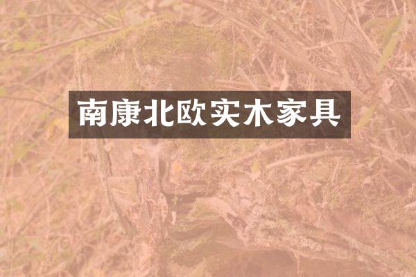 南康北欧实木家具