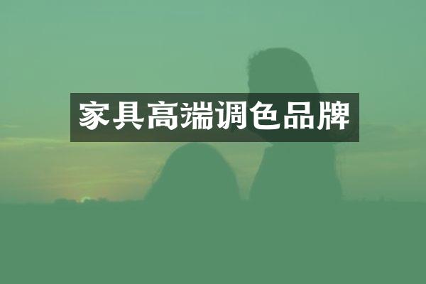 家具高端调色品牌
