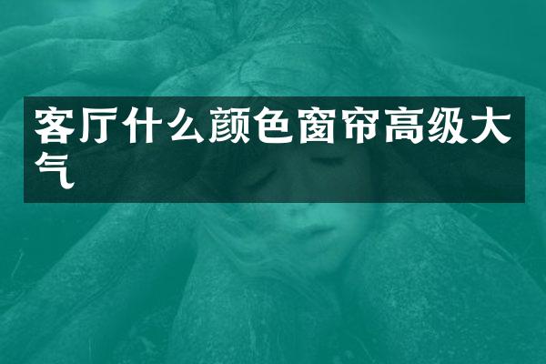 客厅什么颜色窗帘高级大气