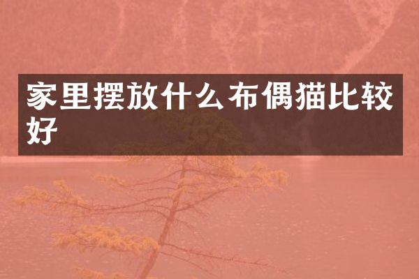 家里摆放什么布偶猫比较好