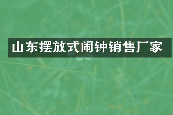 山东摆放式闹钟销售厂家