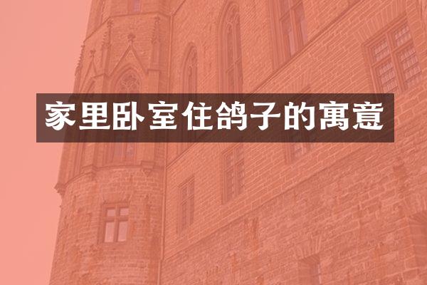 家里卧室住鸽子的寓意