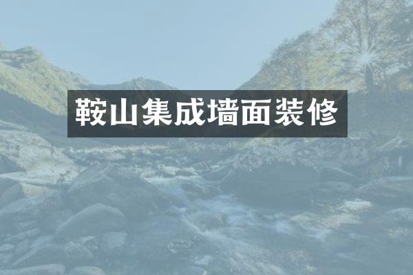 鞍山集成墙面装修