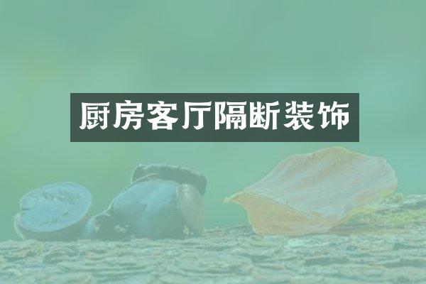厨房客厅隔断装饰