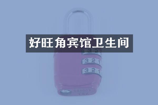 好旺角宾馆卫生间